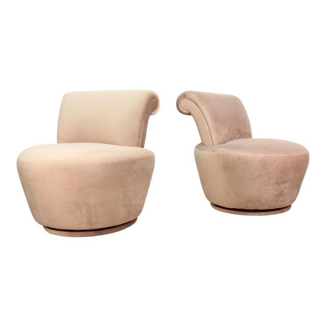 1970s Vladimir Kagan Swivel Chairs A Pair Chairish
