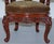 Vintage Chinese Red Lacquered Carved Elm Armchair with Heavy Foliage Detailing For Sale - Image 11 of 18