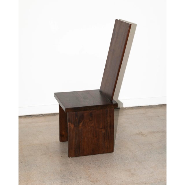 Brutalist Dining Chair in the Style of Frank Lloyd Wright | Chairish