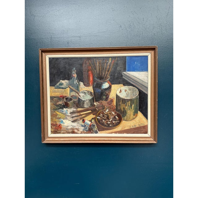 C.A.P., Still Life, 1936, Oil on Canvas, Framed For Sale - Image 11 of 15