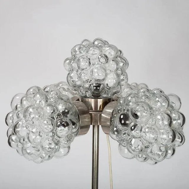 Silver Vintage Floor Lamp by Kamenický Šenov, 1970s For Sale - Image 8 of 11