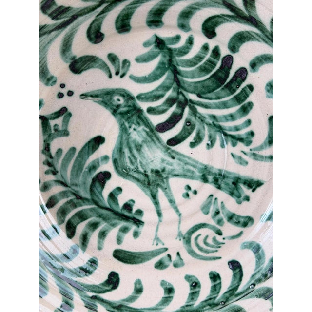 Large Spanish Fajalauza Ceramic Bowl from Lebrillo For Sale - Image 6 of 9