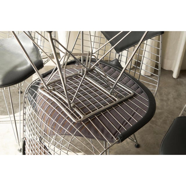 Bikini Wire Frame Chairs by Charles and Ray Eames for Vitra, 1980s, Set of 6 For Sale - Image 14 of 15