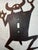Brown Large Antique Hand Cut Steel Metal Monster Silhouette Wall Switch Cover Kids For Sale - Image 8 of 11