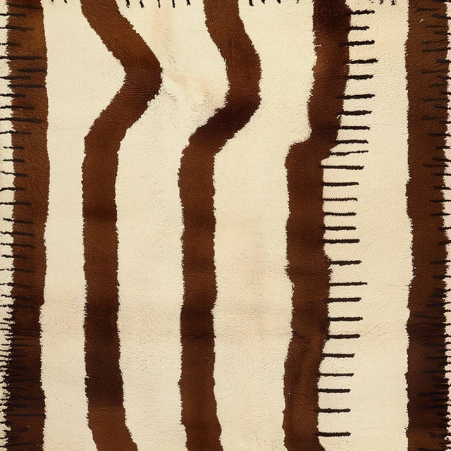 Contemporary Dill Modern Rectangular Rug by Tapis Studio for Hommés Studio For Sale - Image 3 of 6