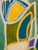 Textile Abstract Expressionist Oil Painting – Green & Ochre For Sale - Image 7 of 8