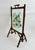 Victorian Antique Victorian Bamboo and Hand-Painted Glass Fire Screen, C,1890s For Sale - Image 3 of 9