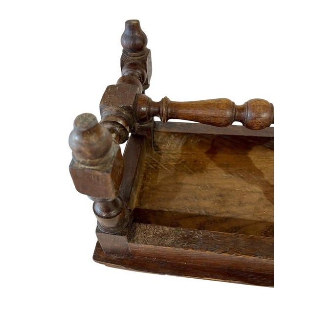 Antique French Provincial Carved Oak Joint Small Stool or Riser For Sale - Image 10 of 15