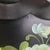Large 1950s Hand Painted Toleware Tray Black Metal Floral Serving Tole Fine Arts Studio For Sale - Image 10 of 14