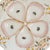 Late 19th Century Antique German Porcelain Oyster Plate Hand-Painted Pink & Gold Floral For Sale - Image 4 of 6
