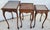 French Nesting Tables Walnut Vintage For Sale - Image 4 of 15
