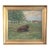1930s Oil Painting Rural Countryside Landscape With Cow For Sale
