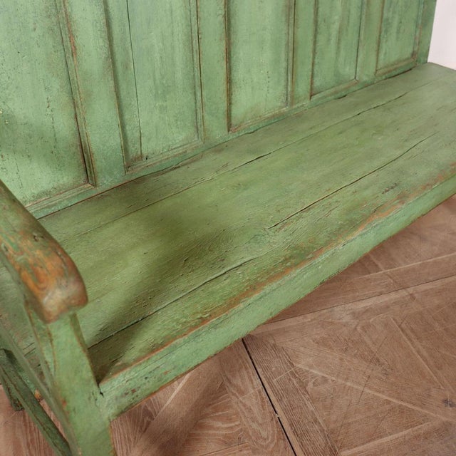 Vintage Welsh Farmhouse Bench in Pine For Sale - Image 9 of 12