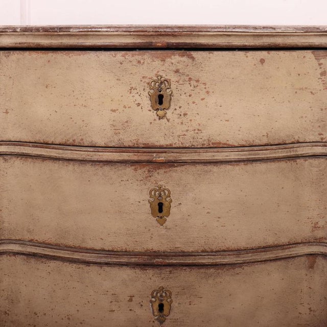 Danish Serpentine Commode in Oak For Sale - Image 6 of 12