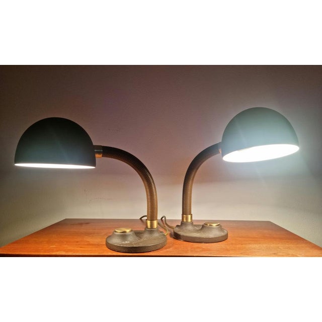 Mid-Century German Table Lamps by Egon Hillebrand for Hille, 1970s, Set of 2 For Sale - Image 4 of 18