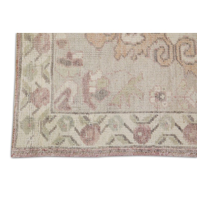 Turkish Oriental Hand Knotted Rug Turkish Anatolian 4'9" x 6'7" For Sale - Image 3 of 6