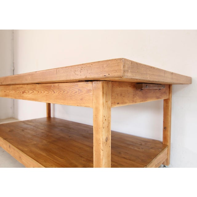 Large Vintage Worktable, 1930s For Sale - Image 11 of 18