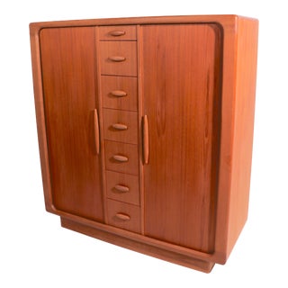 Dyrlund Danish Mid Century Modern Teak Wardrobe Chifferobe Armorie For Sale