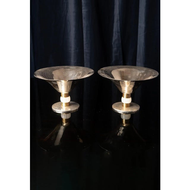 Art Deco Centerpieces in Silver and Onyx by Jean Puiforcat, 1930s, Set of 2 For Sale - Image 14 of 14