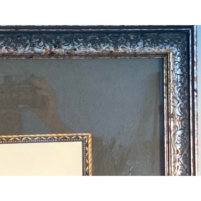 Ebony Antique Hand-Colored Lion Engraving – 19th Century Natural History Print in Ornate Frame For Sale - Image 8 of 9