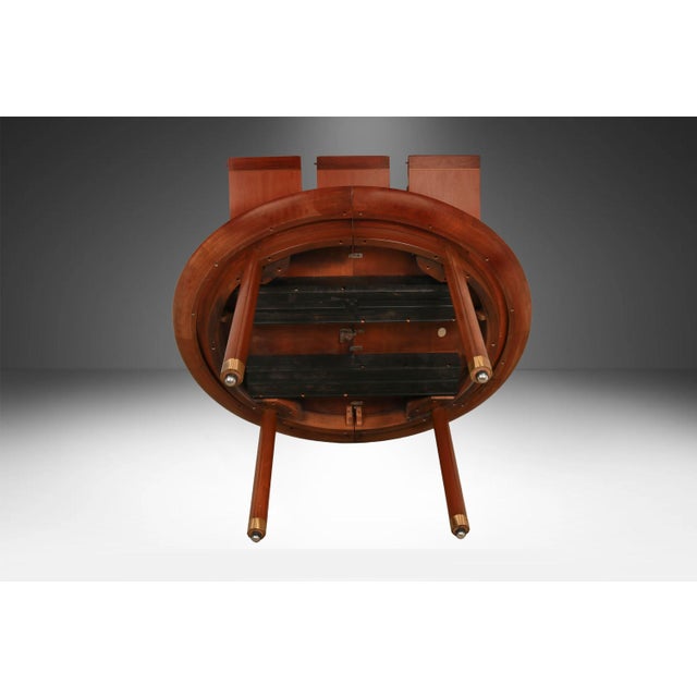 Mid-Century Modern Michael Taylor for Baker Furniture Walnut Extension Dining Table For Sale - Image 13 of 17