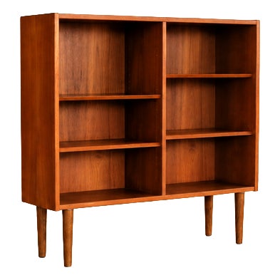 Vintage Danish Teak Bookcase Cabinet, 1960s For Sale