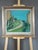 Mid-Century Modern 'Hillside Pathway' Vintage Swedish Original Landscape Oil Painting, Framed For Sale - Image 4 of 11