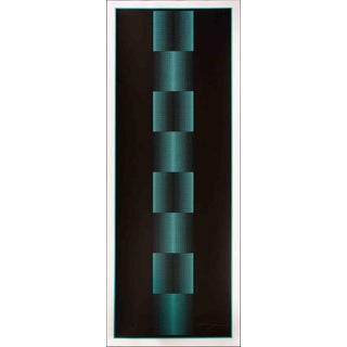 Max Bill, Almir Mavignier Da Silva, Kinetic Composition, Silkscreen, 1969 For Sale