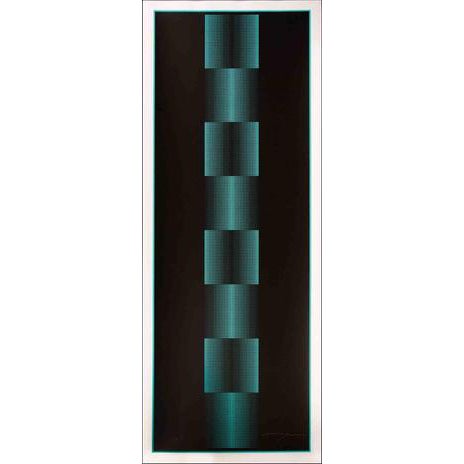 Max Bill, Almir Mavignier Da Silva, Kinetic Composition, Silkscreen, 1969 For Sale
