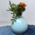 Elegant Japanese porcelain vase from Kyoto, finished with a soft blue-green celadon glaze (seiji). Dimensions: height 20...
