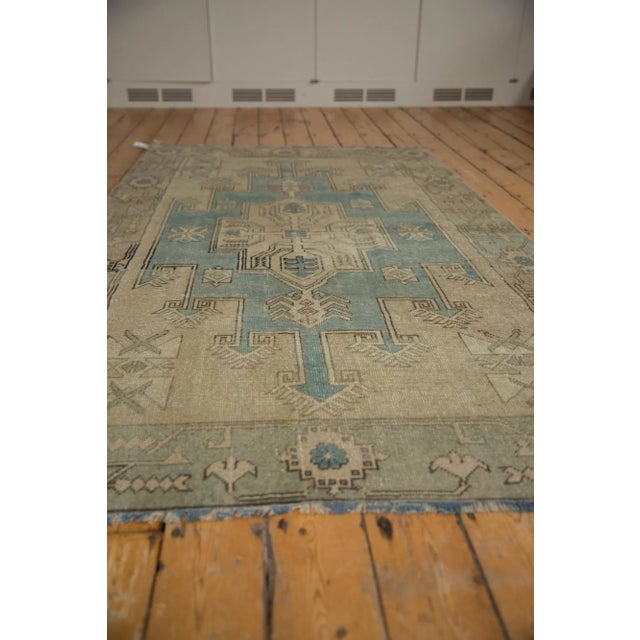 1950s Vintage Distressed Oushak Rug - 4'6" X 8'3" For Sale - Image 5 of 11