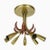 Italian Brass Theatre Ceiling Light in the style of Stilnovo, Italy, 1950s For Sale - Image 17 of 17