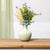 Freshen up your décor with the soft elegance of this Scalloped Ribbed Dolomite Vase. Featuring a gracefully flared, wavy...