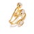 Early 21st Century Trio Pearl Harmony Gold Adjustable Ring, Size 8 For Sale - Image 5 of 8