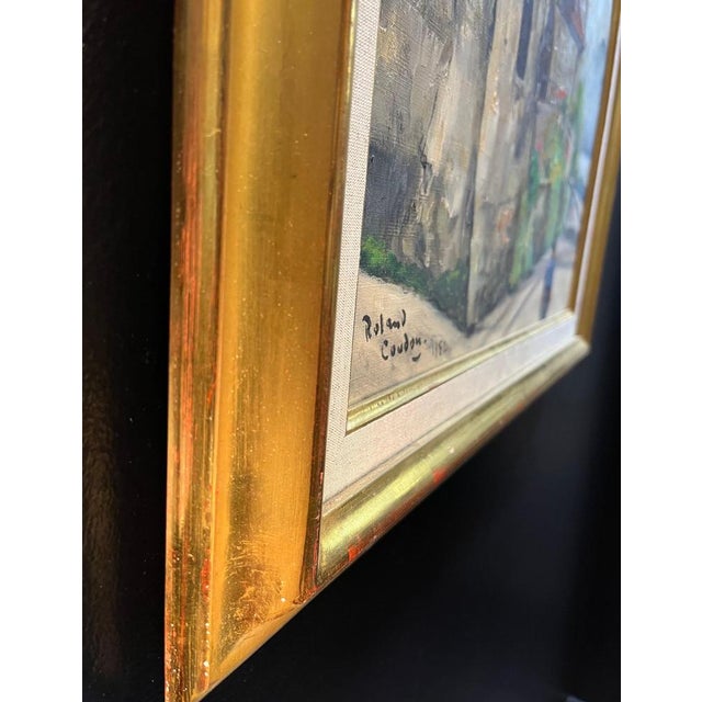 Roland Coudan, Bell Tower, Oil on Canvas, 1952, Framed For Sale - Image 11 of 14