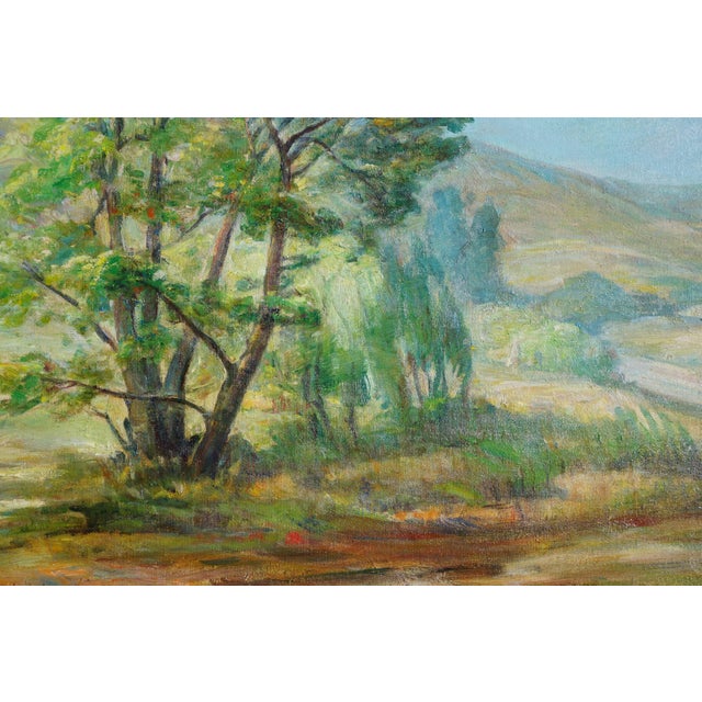American Mid Century Paraiso Hot Springs, Santa Lucia Foothills Landscape by Edda Maxwell Heath For Sale - Image 3 of 7