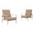 1970s Czech Modernist Upholstered Armchairs - A Pair For Sale