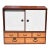 Vintage Japanese Tansu With White Sliding Doors For Sale