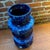 Tall West German Blue Ceramic Vase, 1970s For Sale - Image 4 of 5