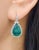 Modern 6.22 Ct Natural Pear Shape Emerald Earrings - 2 Pieces For Sale - Image 3 of 9