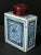 Ceramic 19th Century Chinese Art Blue and White Porcelain Tea Caddy With Wooden Cover For Sale - Image 7 of 10