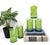 Bring a touch of botanical charm to your table with this set of five vintage highball glasses featuring a vibrant green...