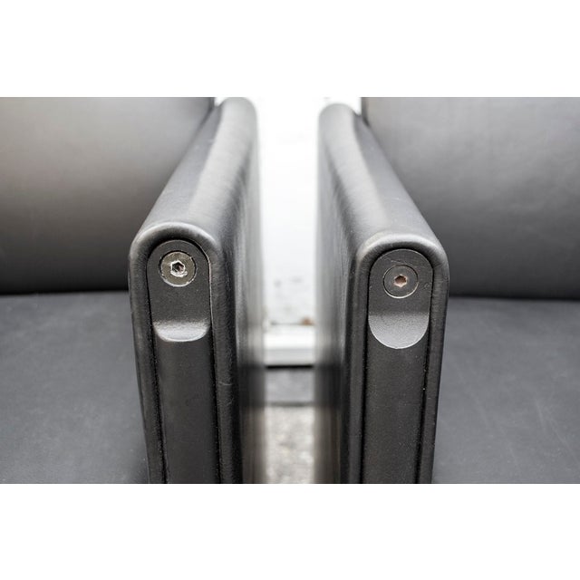 Wood Leather Model Giulietta Chairs by Tobia & Afra Scarpa, Italy, 1988, Set of 4 For Sale - Image 7 of 14