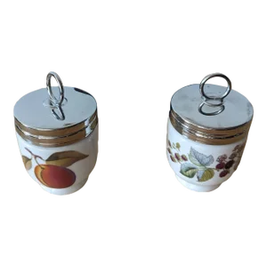 Pair of Vintage Royal Worcester Egg Coddlers