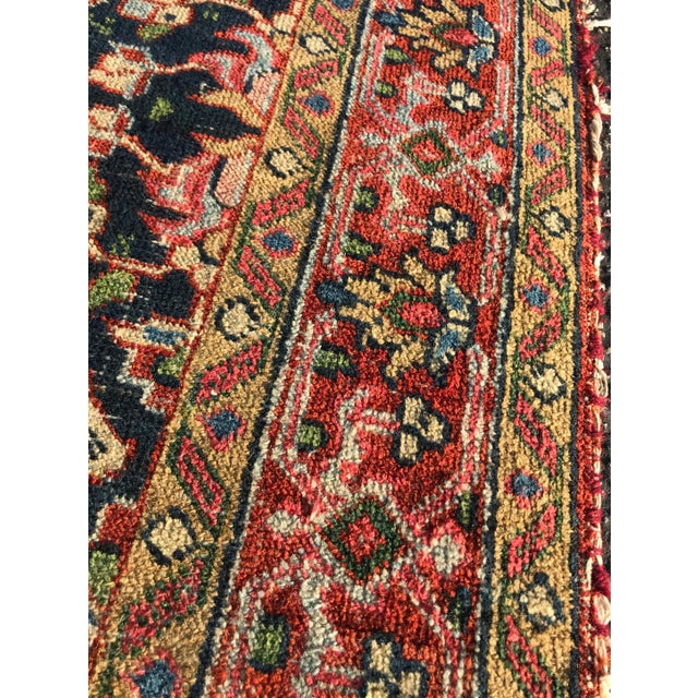 1900s Vintage Geometric Design Rug- 2′11″ × 5′5″ For Sale - Image 11 of 13