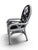 Six pencil reed upholstered dining chairs after Gabriella Crespi. Each chair features a pencil reed back that wraps...