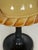 Art Deco Scandinavian Table Lamp with Amber Glass Shade For Sale - Image 6 of 14