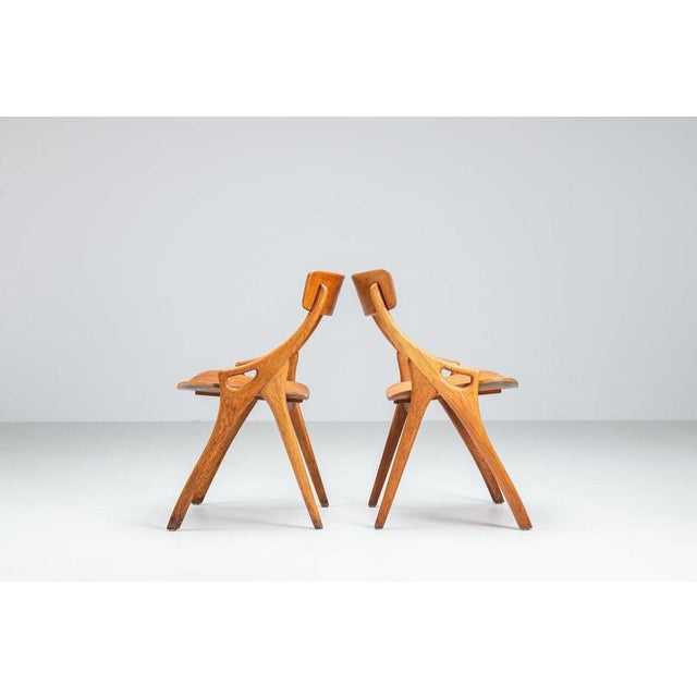 Dining Chairs in Teak by Arne Hovmand Olsen for Mogens Kold, Denmark, 1959, Set of 4 For Sale - Image 10 of 17