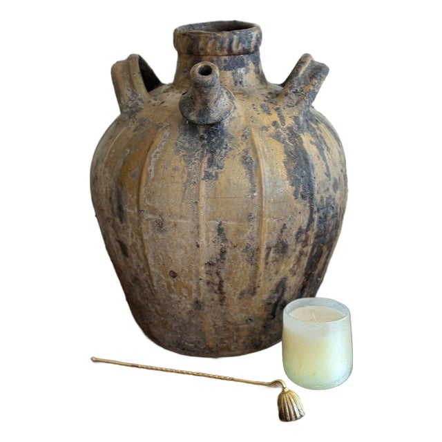 Large 18th c. French Walnut Jug For Sale
