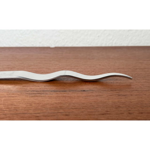Postmodern Danish Wave Series Desk Tray and Letter Opener by Steve McGugan for Royal Copenhagen, 1980s, Set of 2 For Sale - Image 14 of 18